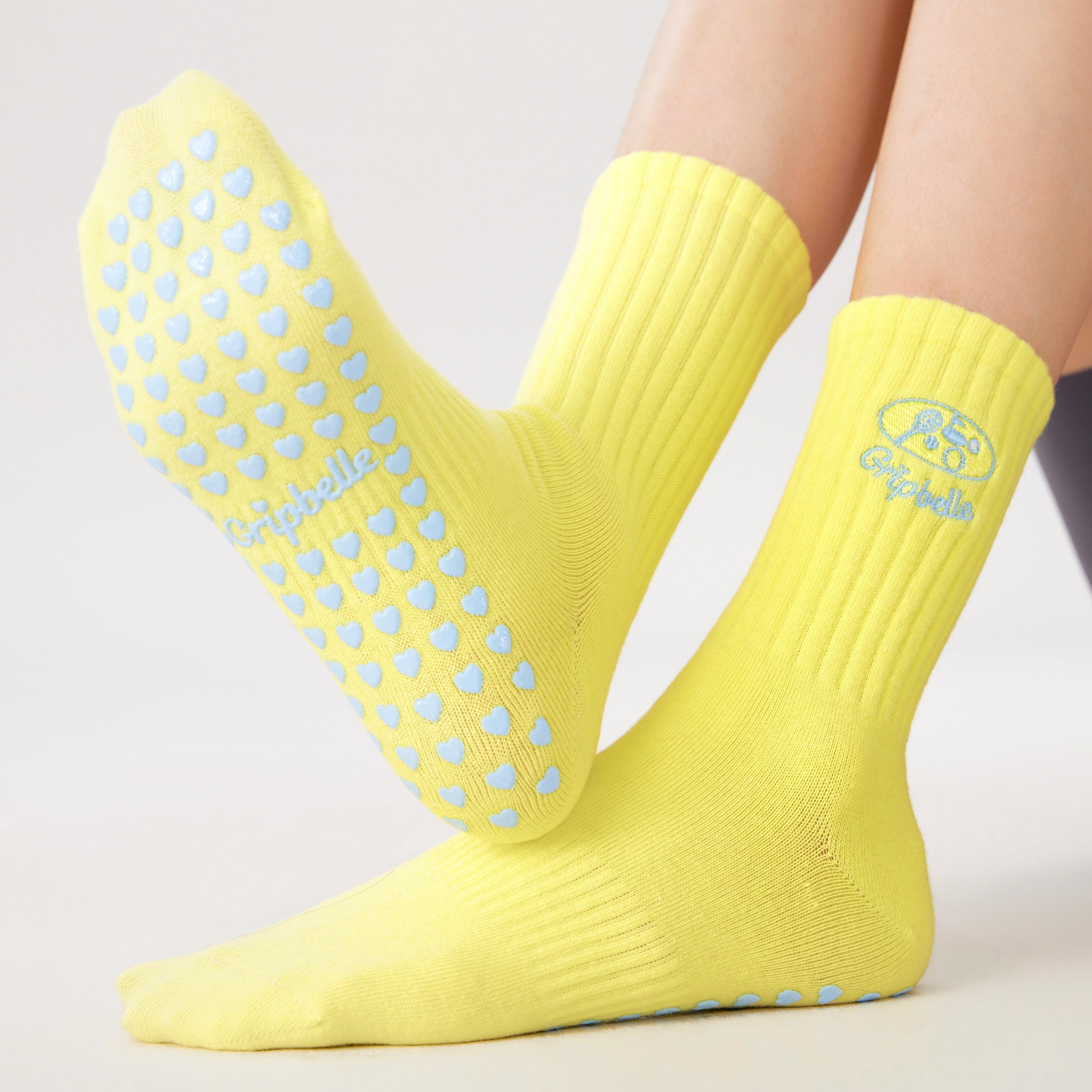 Sunlit Court - Pilates Grip Socks