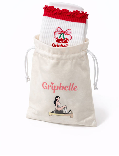Grip Socks Pouch - Soft Drawstring Bag