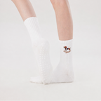 Sunday Best Puppy – Pilates Grip Socks