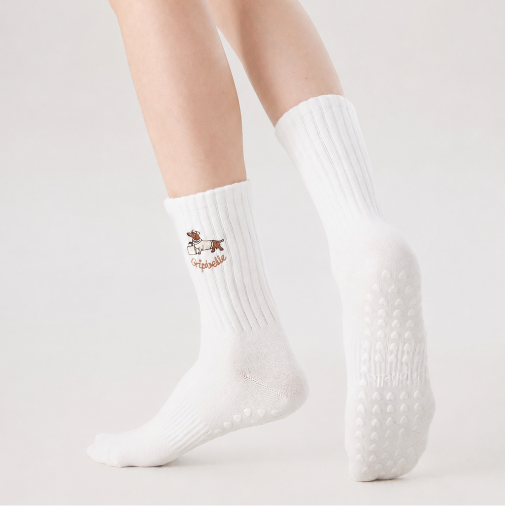 Day Out Puppy – Pilates Grip Socks