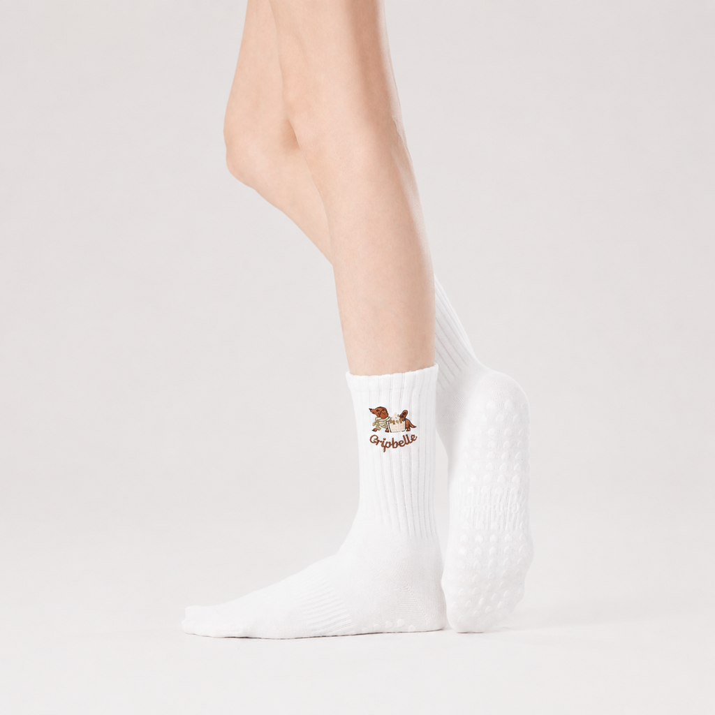 Weekend Stroll Puppy – Pilates Grip Socks