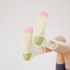 Strawberry Matcha - Pilates Grip Socks