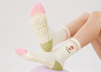 Strawberry Matcha - Pilates Grip Socks