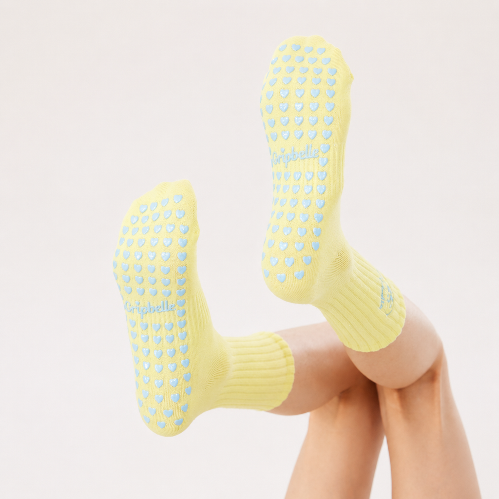 Sunlit Court - Pilates Grip Socks