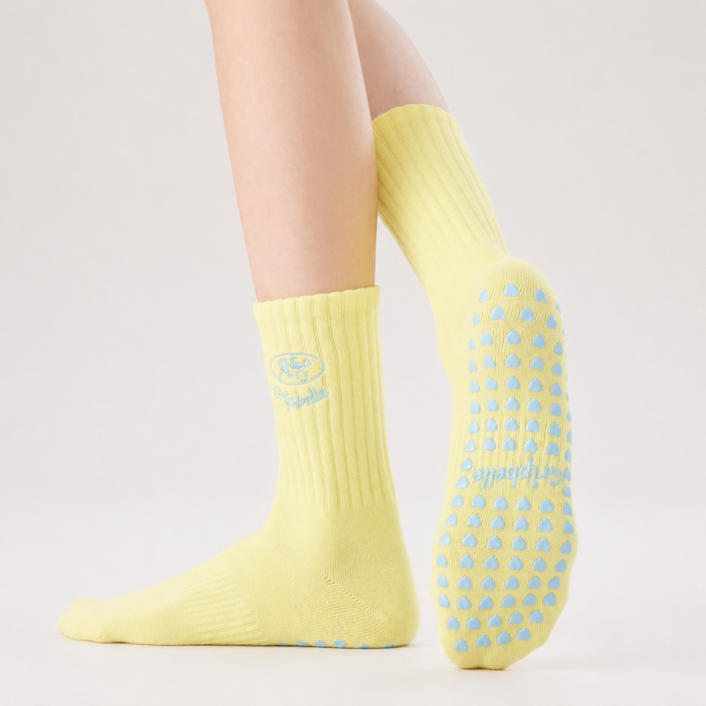Sunlit Court - Pilates Grip Socks